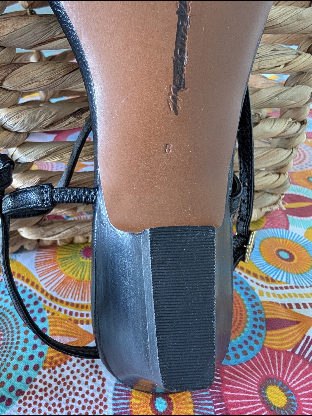 Madewell The Maycie Asymmetric T-Strap Sandal NU746 Size 8 - Picture 3 of 5